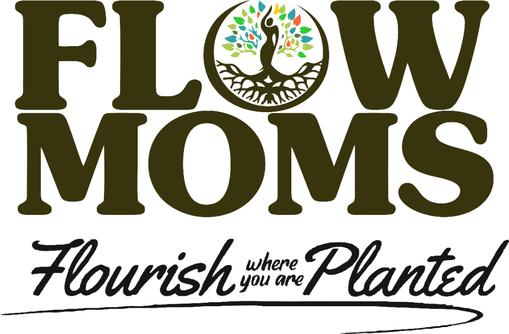 FLOW MOMS · Flourish Where You Are Planted logo